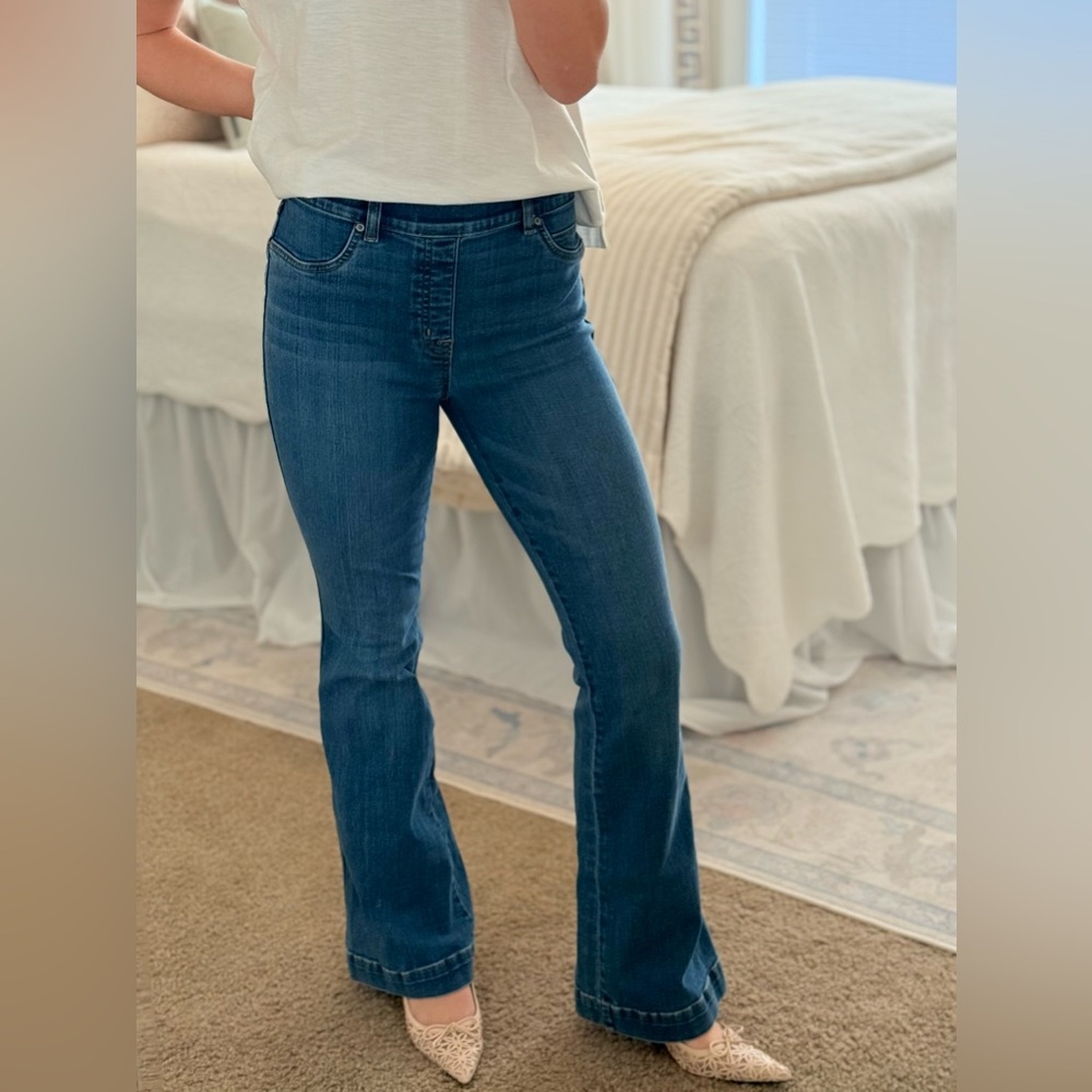 SPANX Dark Blue Flare Jeans